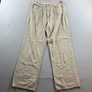 S.O.N.G. 90s Boyfriend Jeans Women 13/31 Tan High Rise Wide Leg Denim 31x28